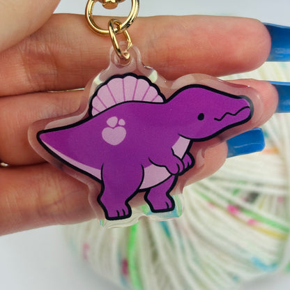 Plum The Spinosaurus Keychain/Charm