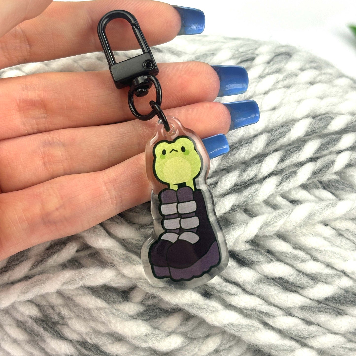 Goth Froggy Keychain/Charm