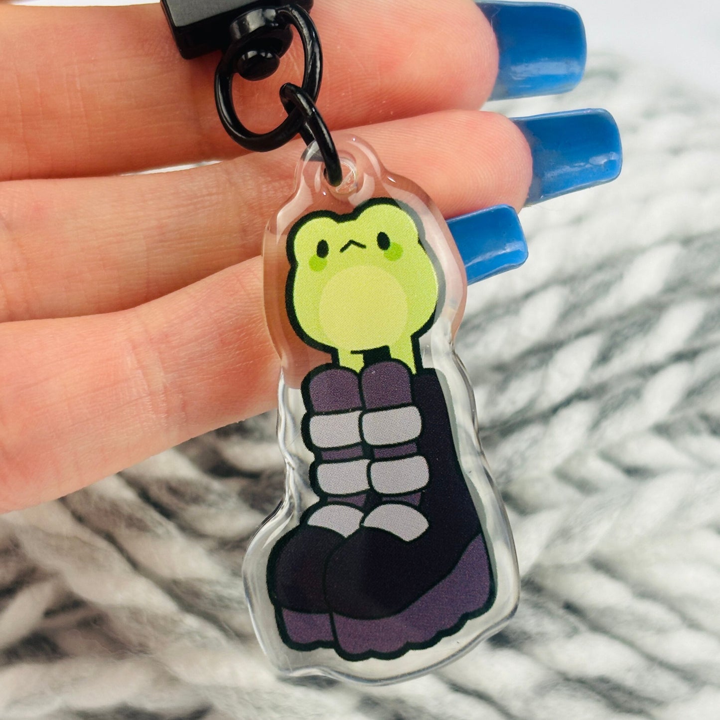 Goth Froggy Keychain/Charm