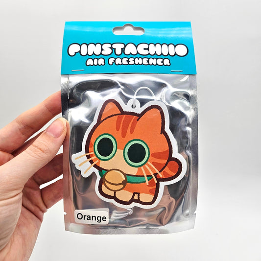 Orange Cat Air Freshener (Orange Scented)
