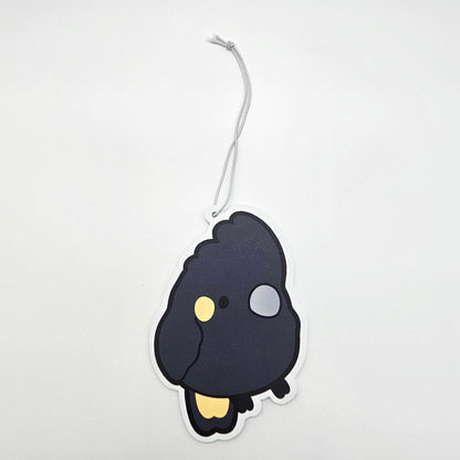 Yellow-Tailed Black Cockatoo Air Freshener – Pineapple Scent