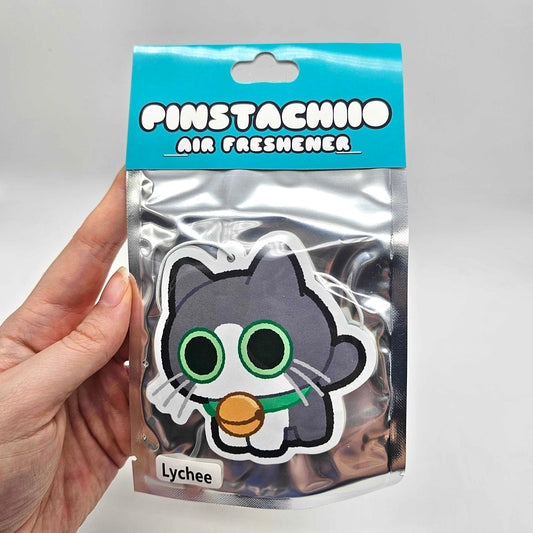 Grey Cat Air Freshener (Lychee Scented)