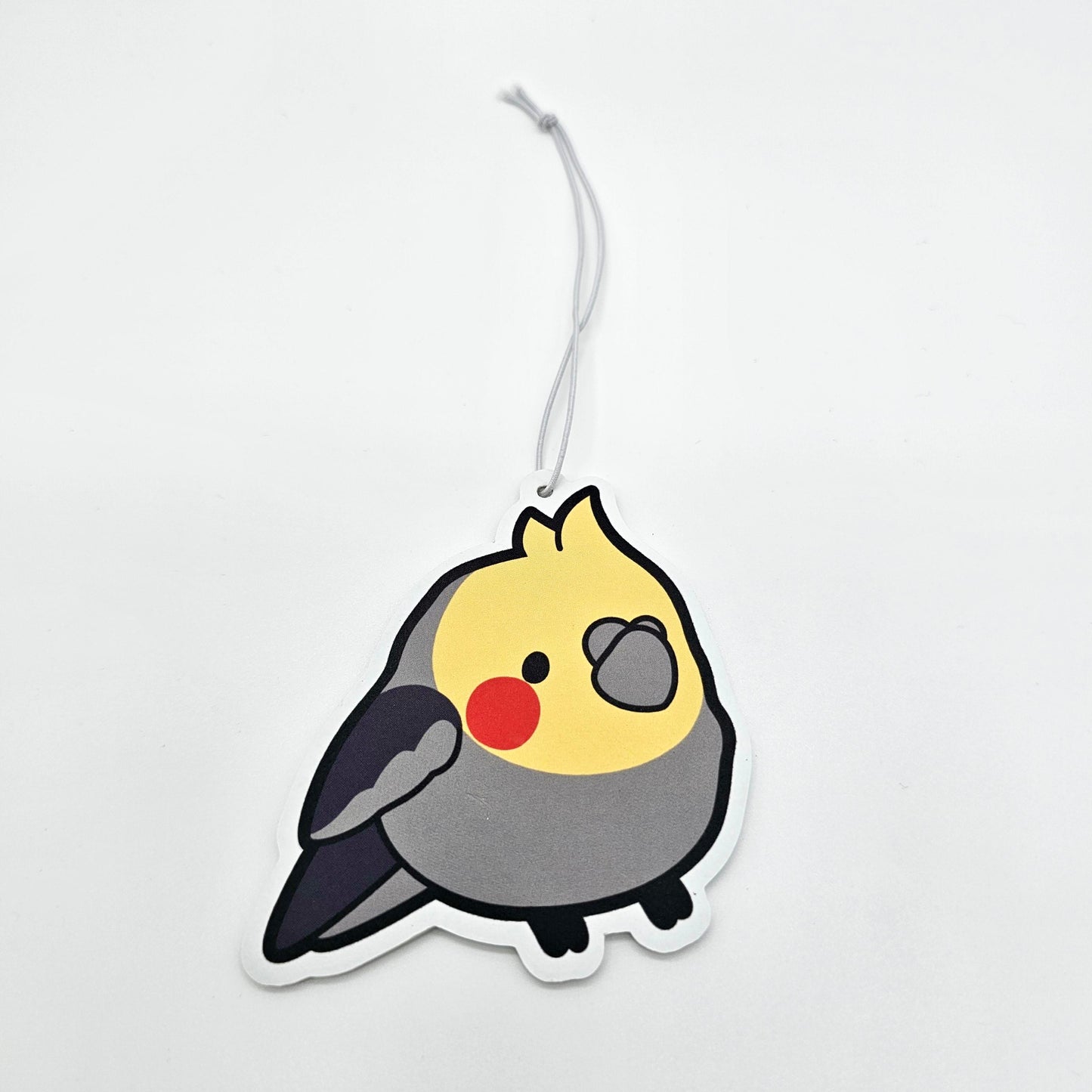 Grey Cockatiel Air Freshener (Forest Rain Scented)