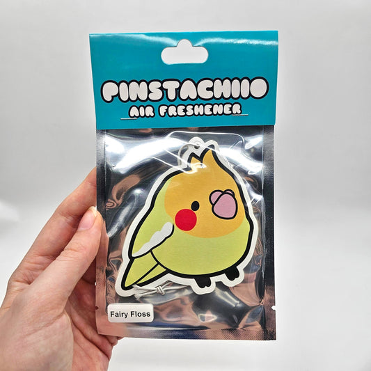 Lutino Cockatiel Air Freshener (Fairy Floss Scented)