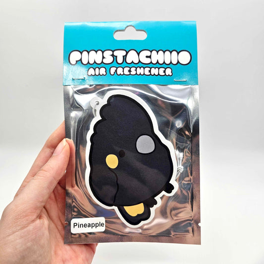 Yellow Tailed Black Cockatoo Air Freshener (Pineapple Scented)