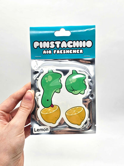 Pistachio Licking a Lemon Air Freshener – Lemon Scent