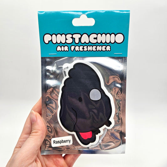 Red Tailed Black Cockatoo Air Freshener (Raspberry Scented)