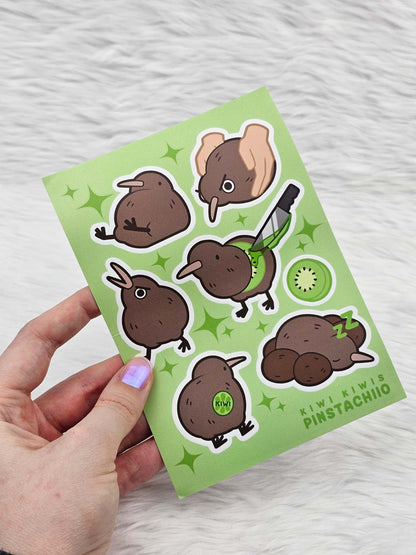 Kiwi Funny Waterproof Stickers