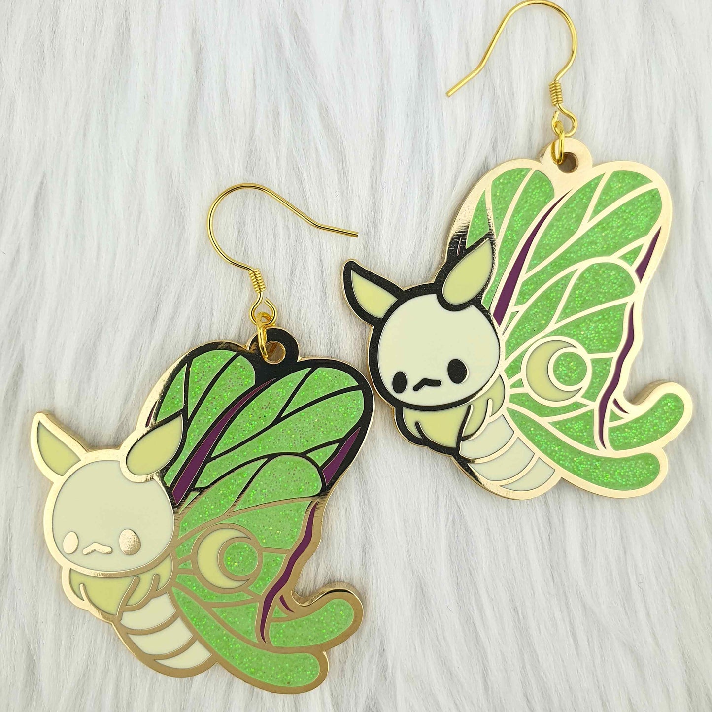 *BIG* Luna Moth Earrings