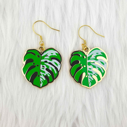 Monstera Leaf Earrings