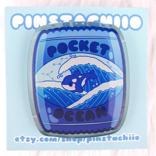 Pocket Ocean Acrylic Pin