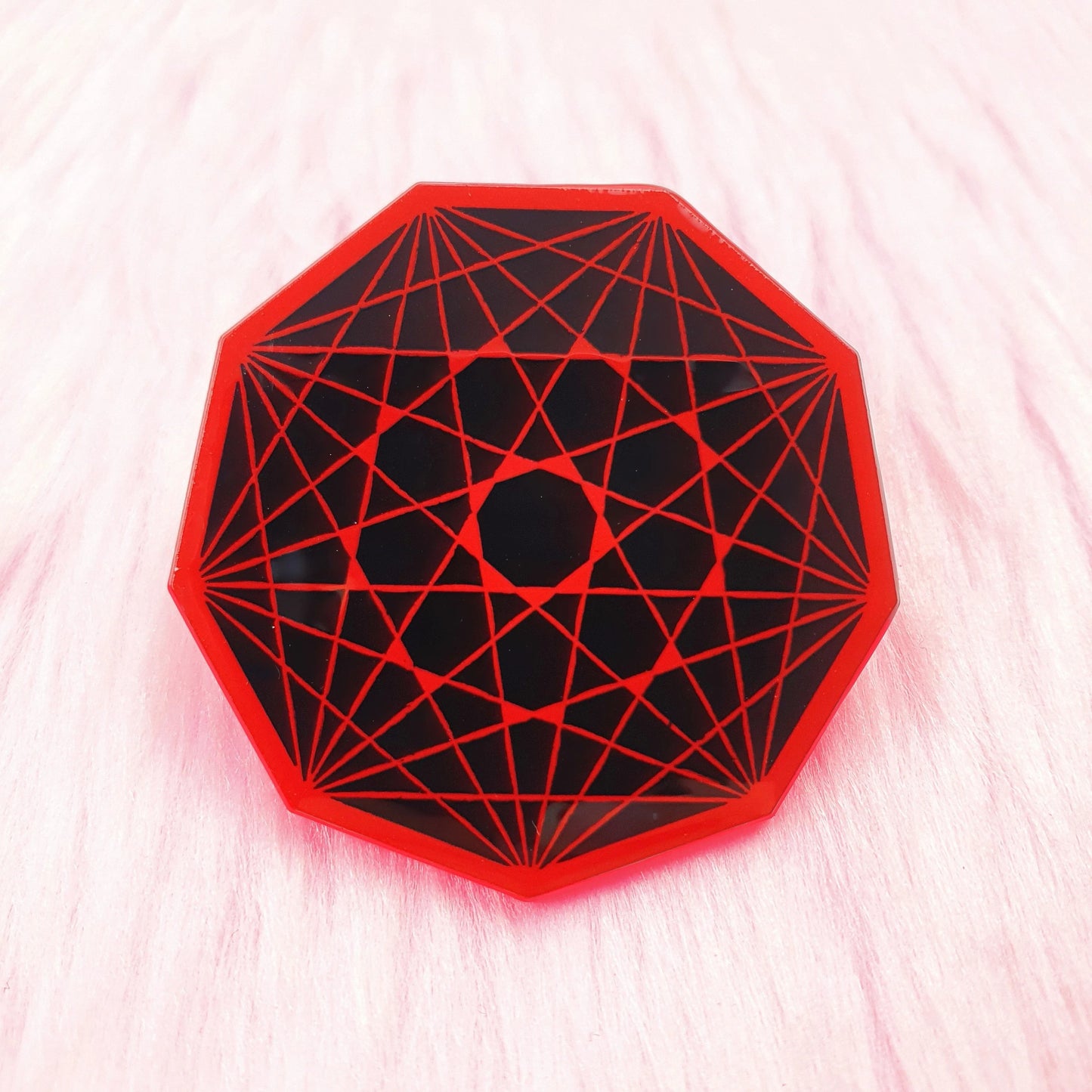 Nonagon Enamel Pin