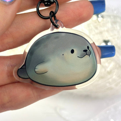 Fat Round Seal Keychain/Charm
