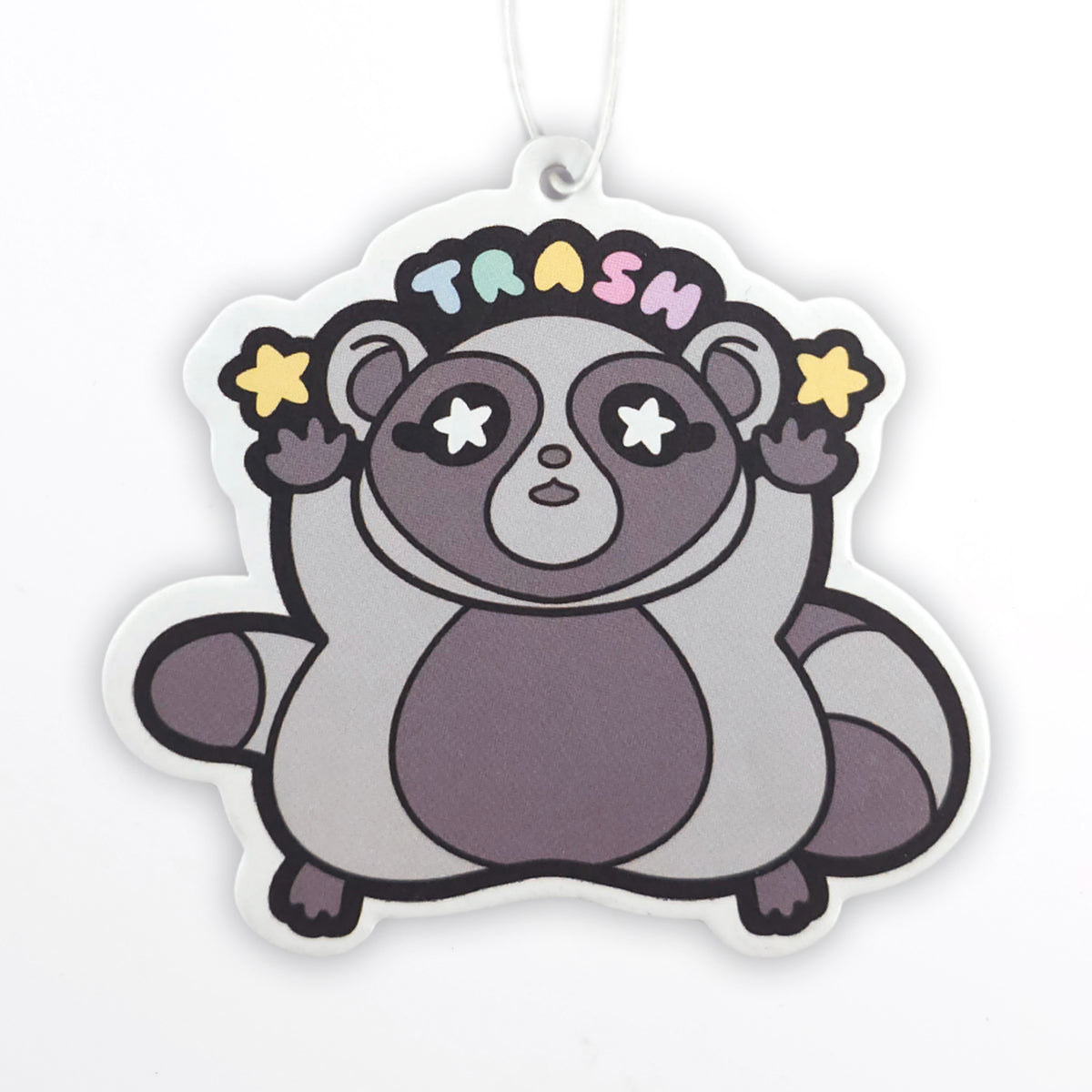 Trash Raccoon Air Freshener – Black Ice Scent