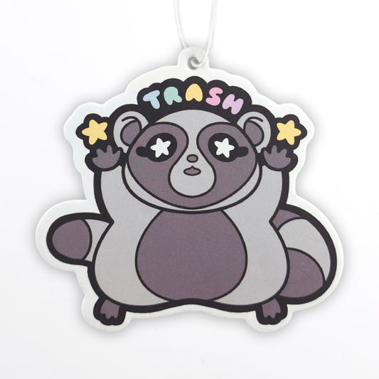 Trash Raccoon Air Freshener – Black Ice Scent
