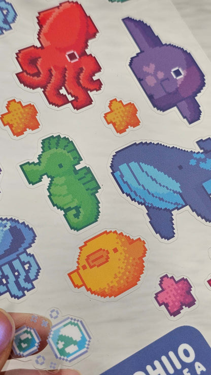 Under the Sea Waterproof Sticker Sheet