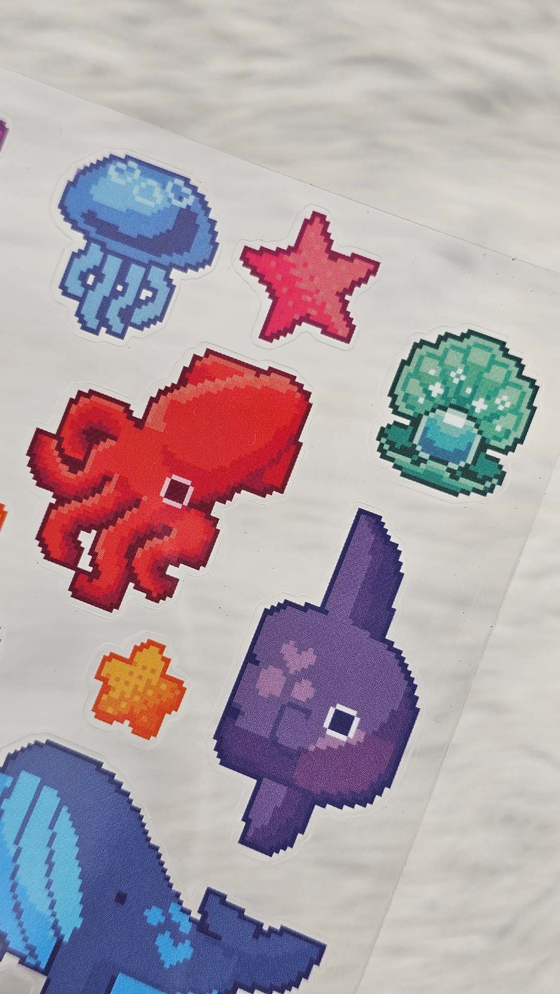 Under the Sea Waterproof Sticker Sheet