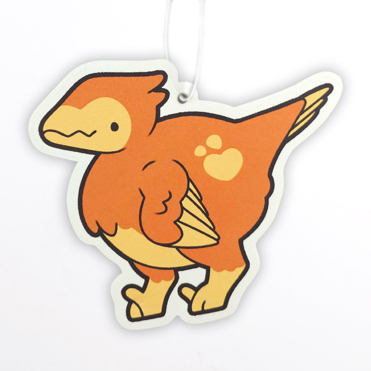 Nugget the Feathered Raptor Air Freshener – Orange Scent