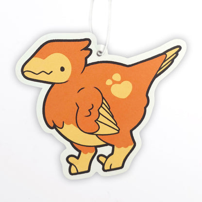 Nugget the Feathered Raptor Air Freshener – Orange Scent