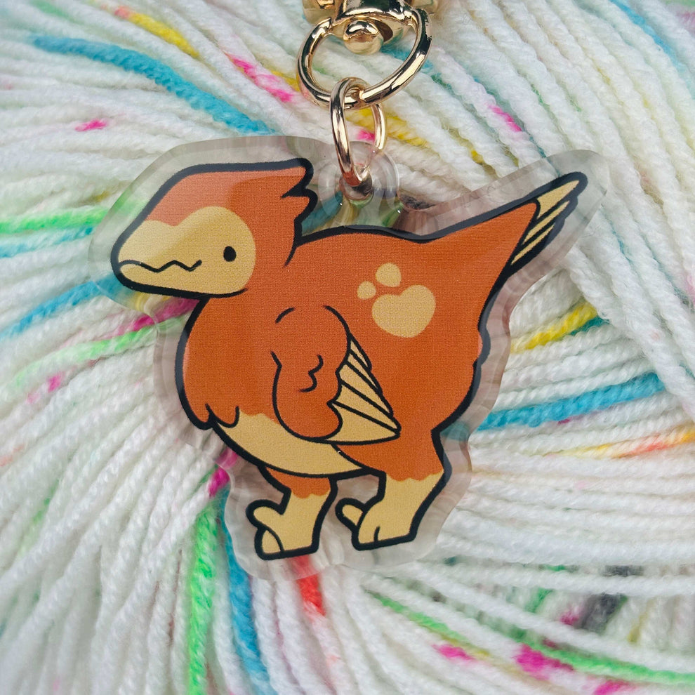 Nugget the Velociraptor Keychain | PINSTACHIIO – Pinstachiio