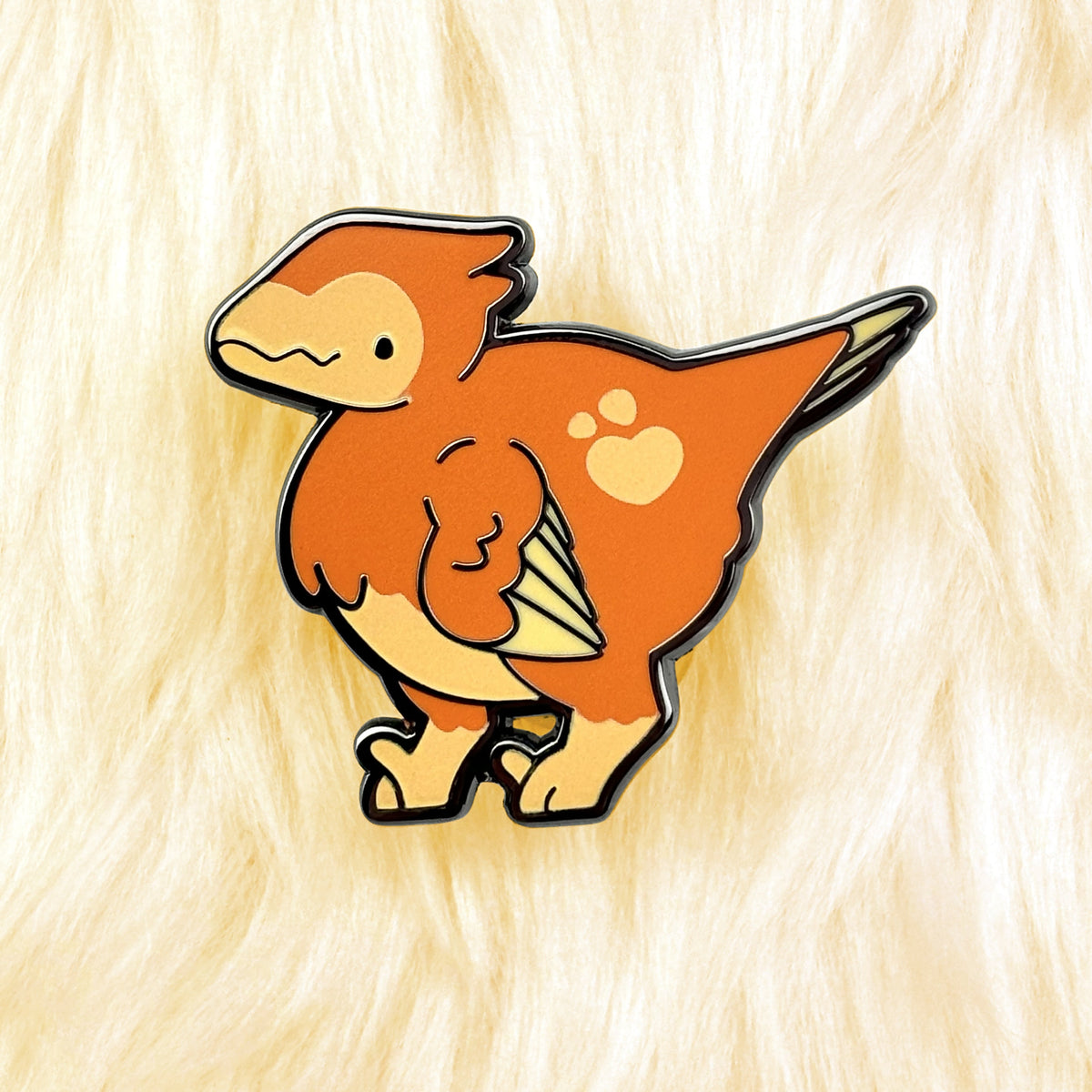 Raptor Dinosaur Enamel Pin – Pinstachiio