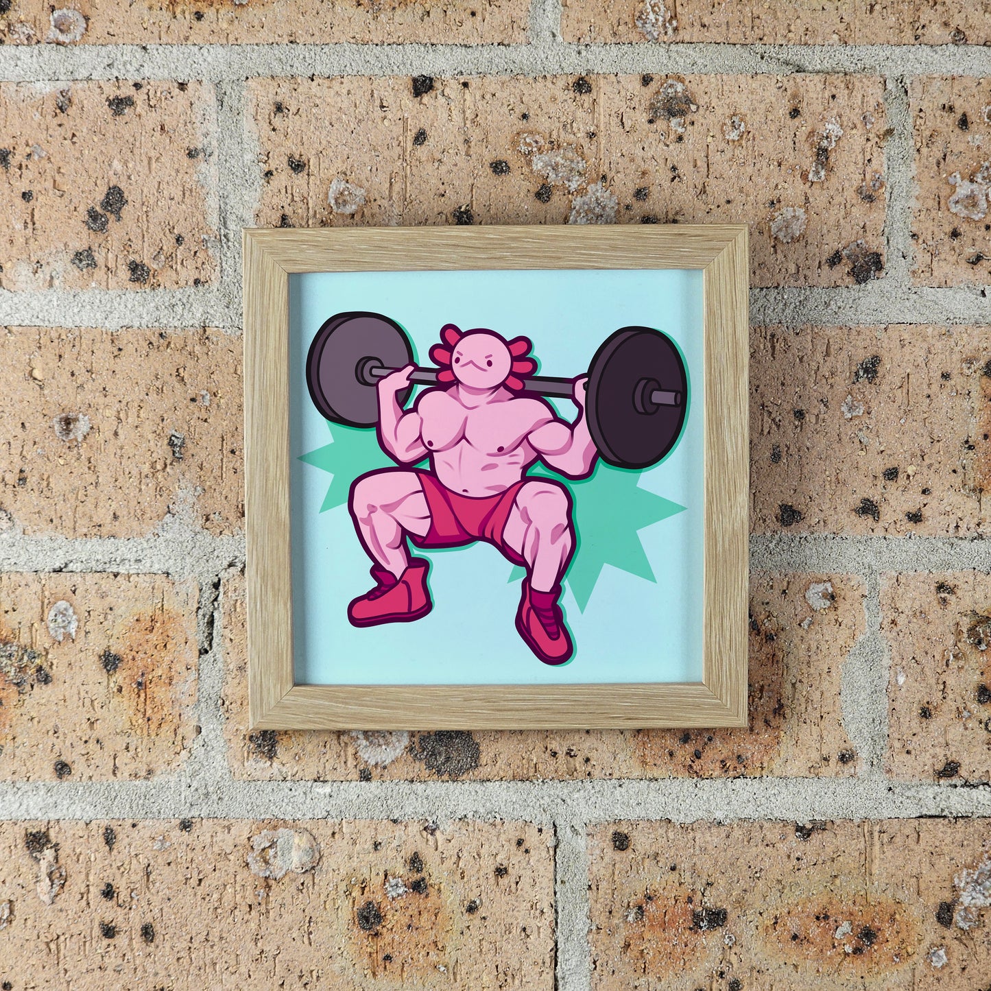Muscle Axolotl Print