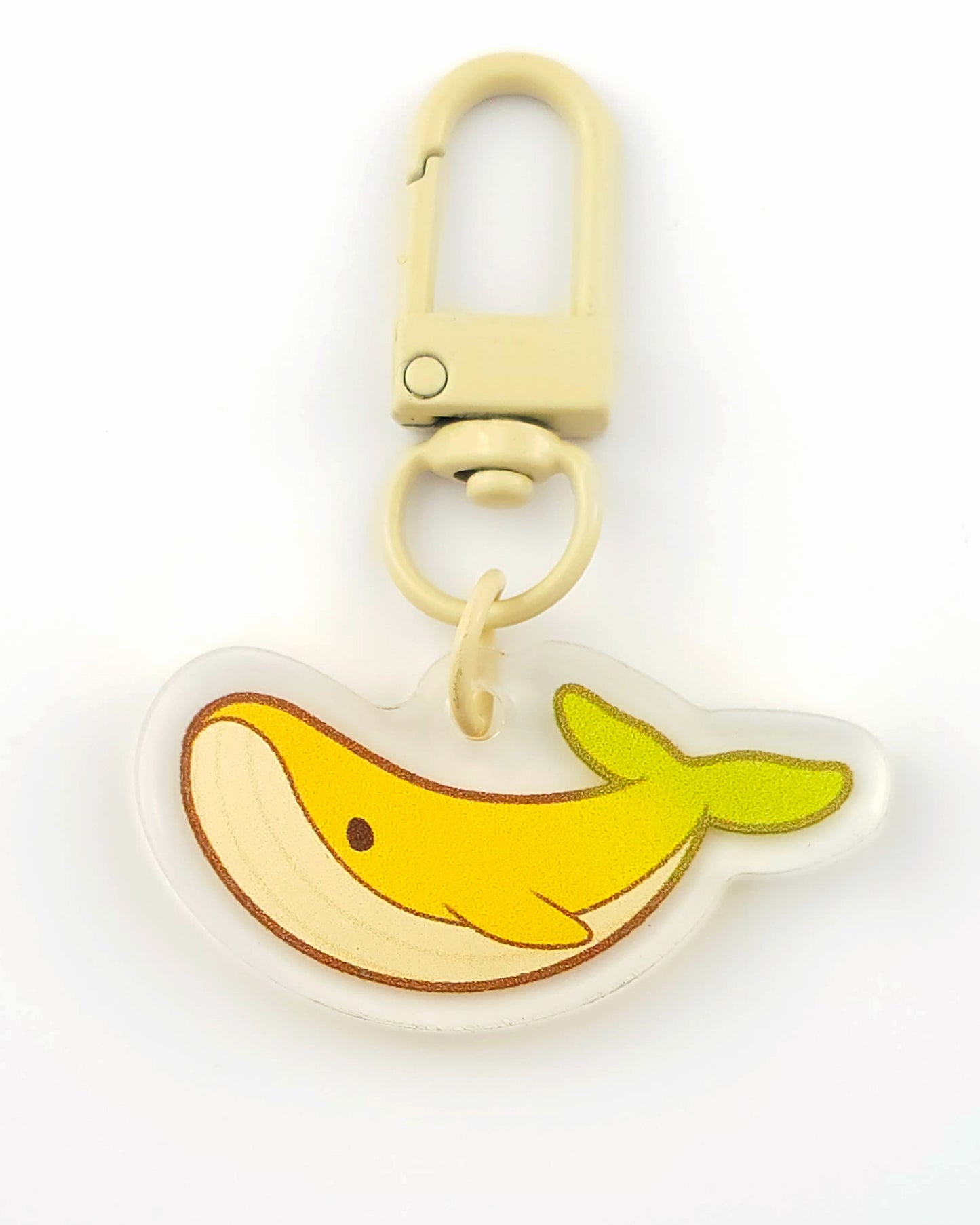 Banana Whale Acrylic Charm