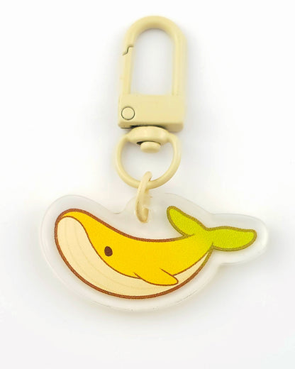 Banana Whale Acrylic Charm
