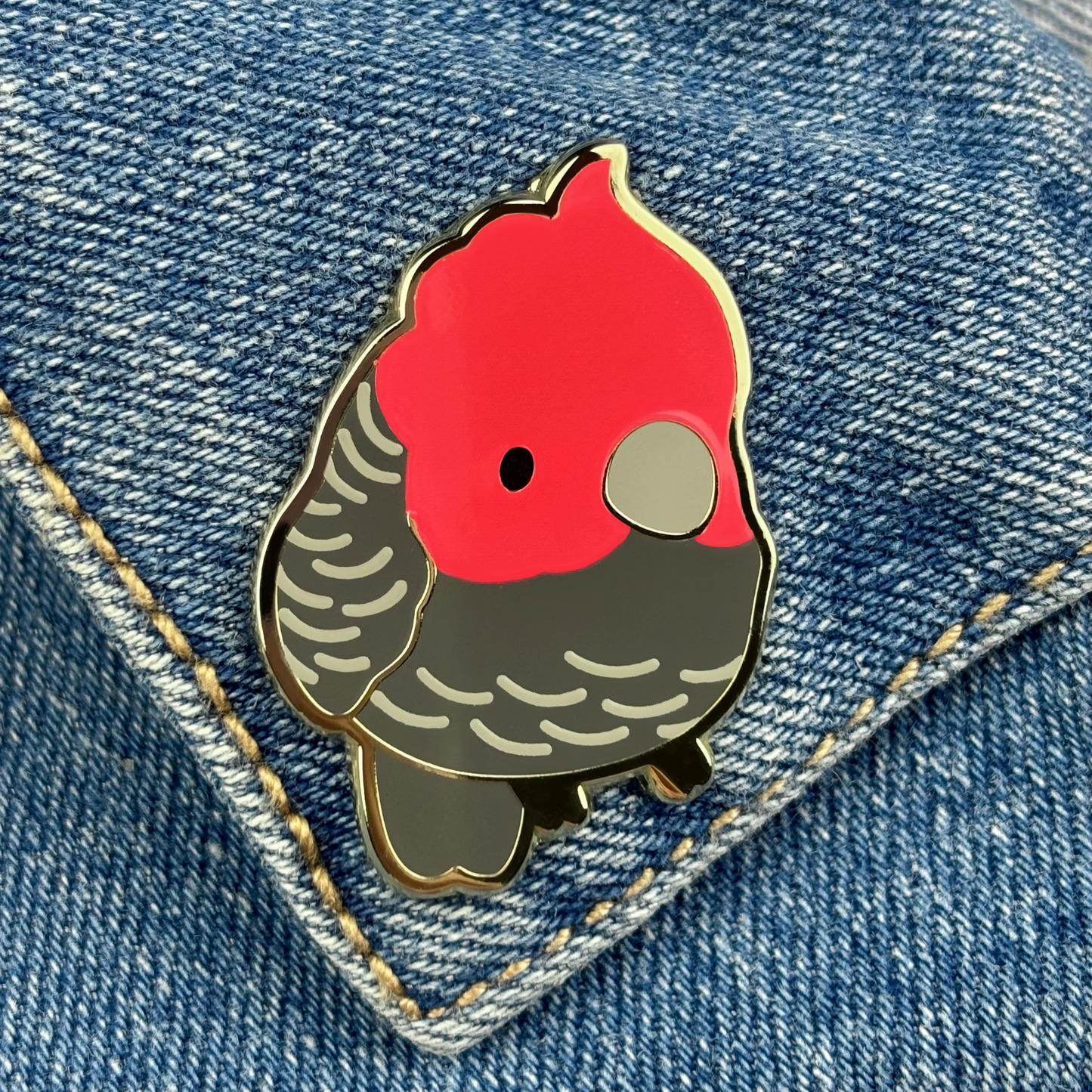 Gang-gang Cockatoo Enamel Pin