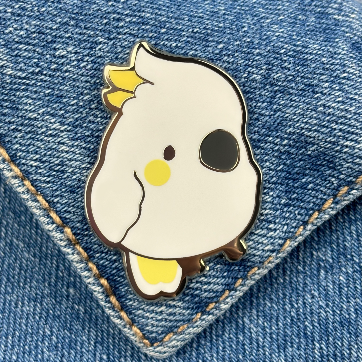 Sulphur-Crested Cockatoo Enamel Pin