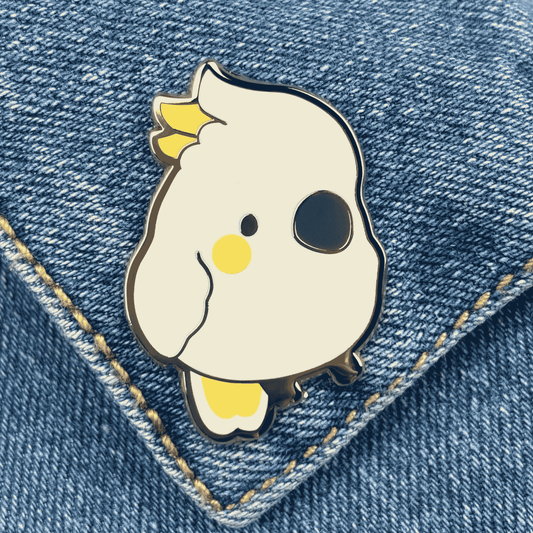 Sulphur-Crested Cockatoo Enamel Pin