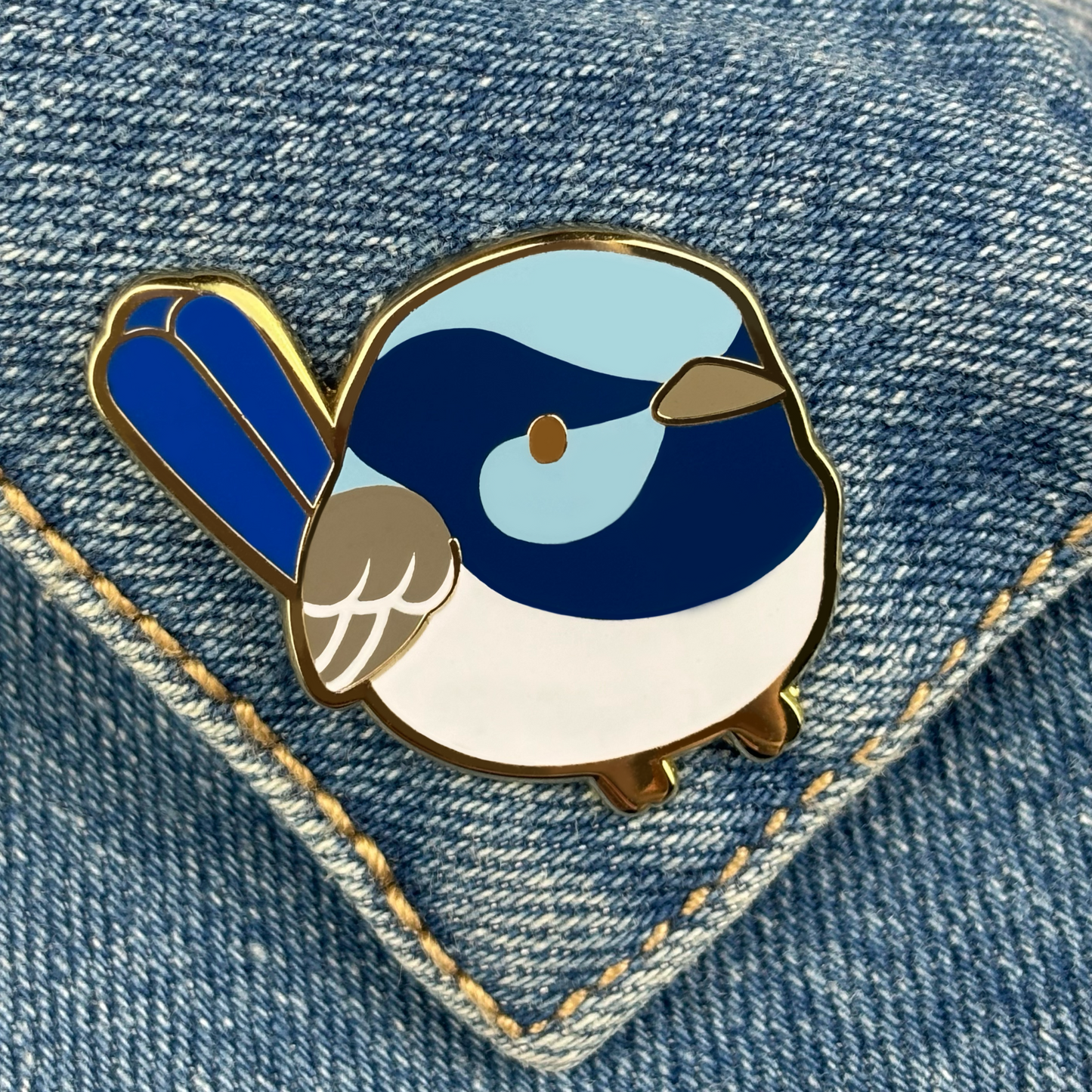 Superb Fairy Wren Enamel Pin