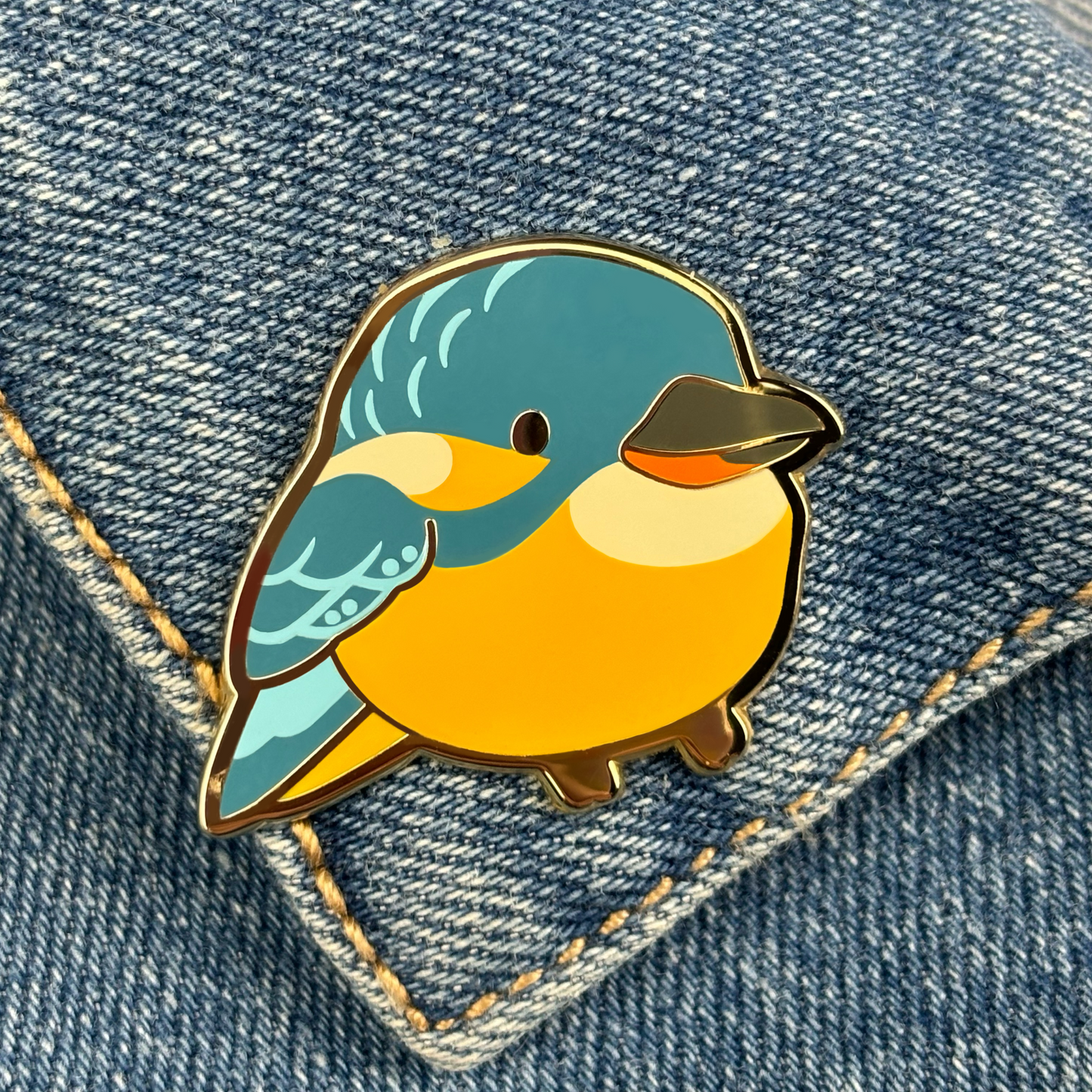 King Fisher Enamel Pin