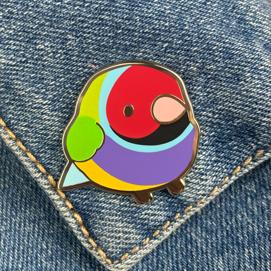 Gouldian Finch Enamel Pin