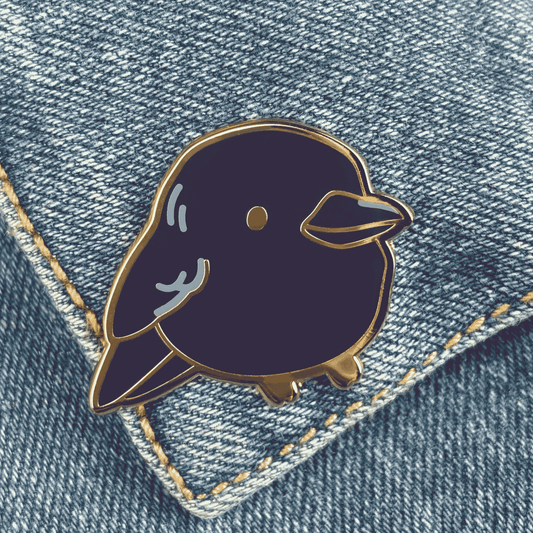 Raven Enamel Pin