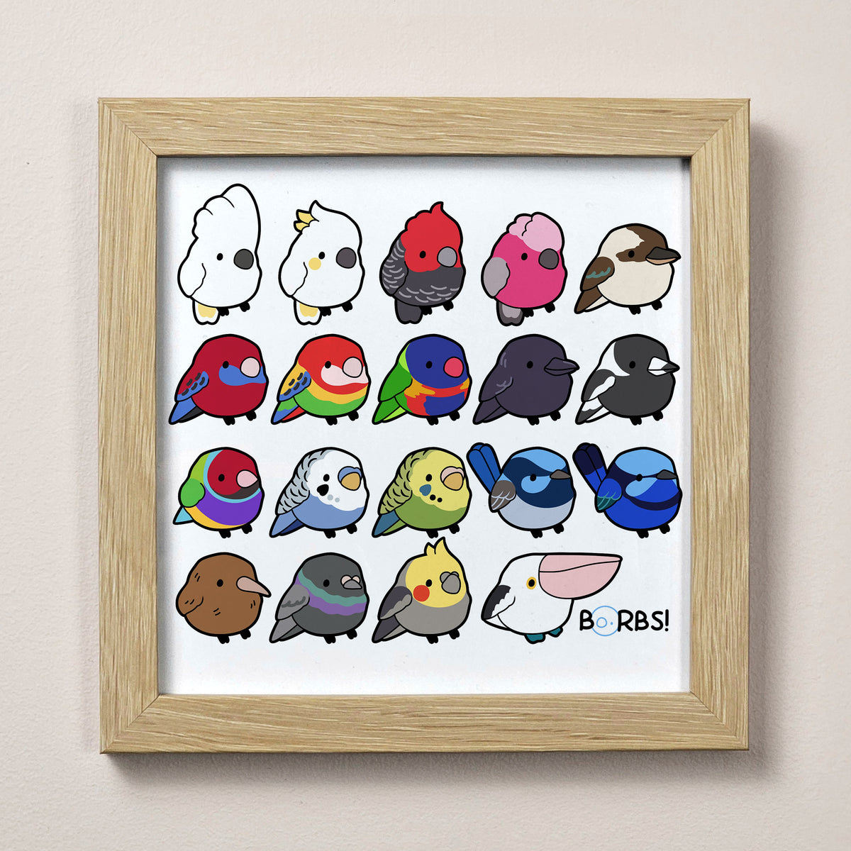 Borbs! Print – 12 × 12 cm