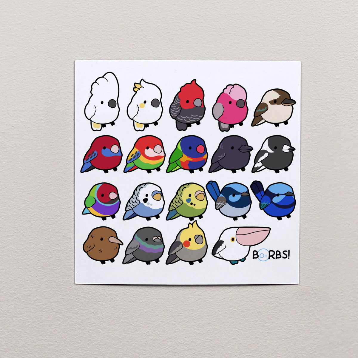 Borbs! Print – 12 × 12 cm