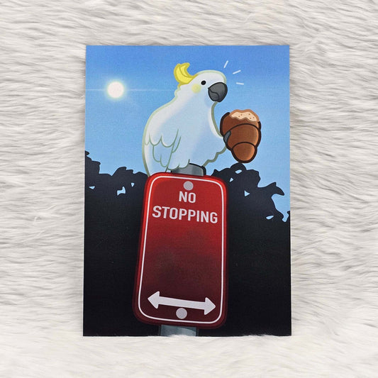 Funny Cockatoo Print A5