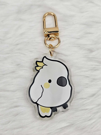 Sulphur-Crested Cockatoo Keychain/Charm
