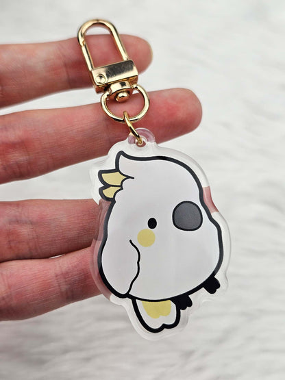 Sulphur-Crested Cockatoo Keychain/Charm