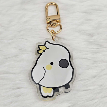 Sulphur-Crested Cockatoo Keychain/Charm