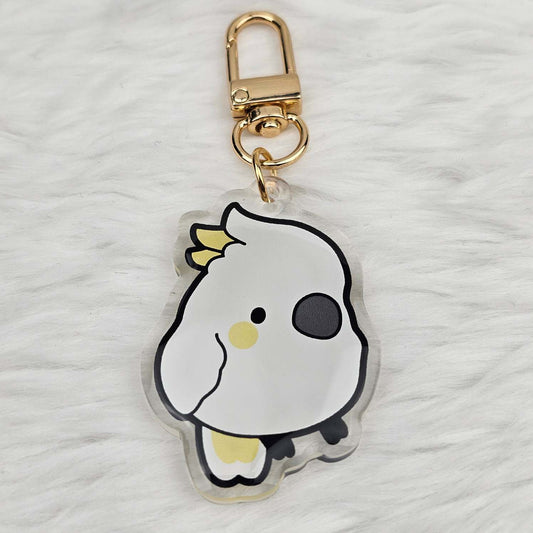 Sulphur-Crested Cockatoo Keychain/Charm