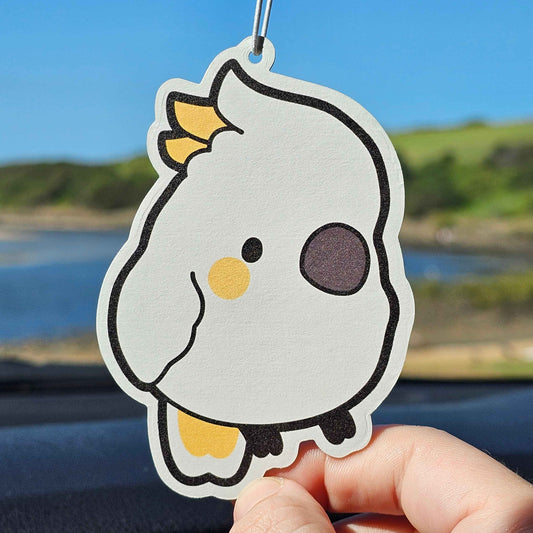 Sulphur Crested Cockatoo Air Freshener (Lemon Scented)