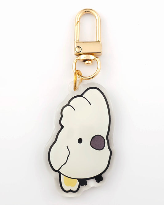 Umbrella Cockatoo Keychain/Charm
