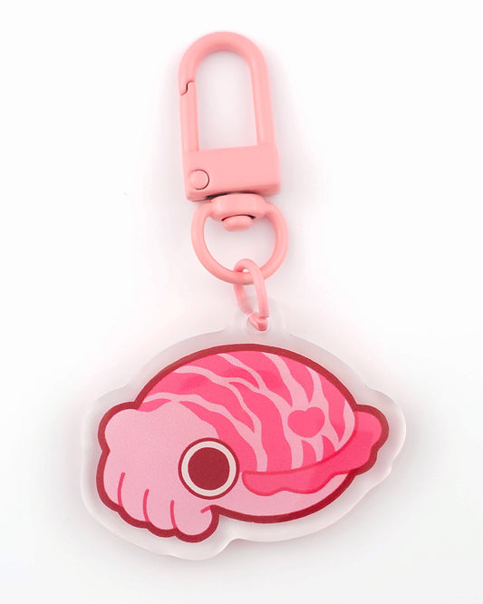 Pink Cuttlefish Keychain