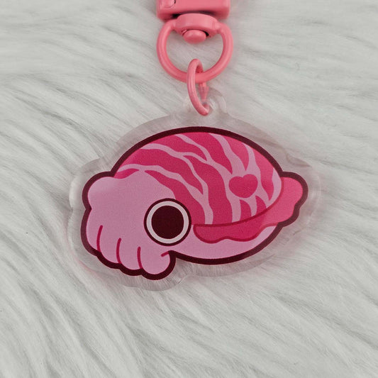 Pink Cuttlefish Keychain