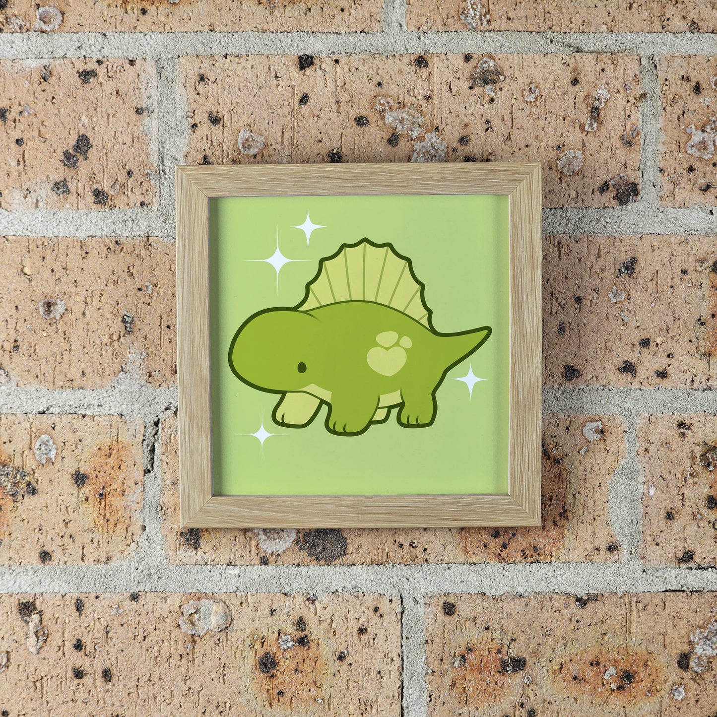 Guac the Dimetrodon Print – 12 × 12 cm