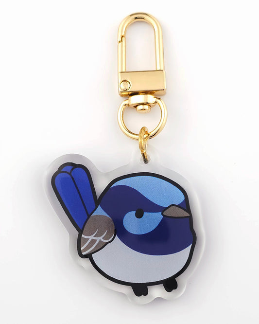 Superb Fairy Wren Keychain/Charm