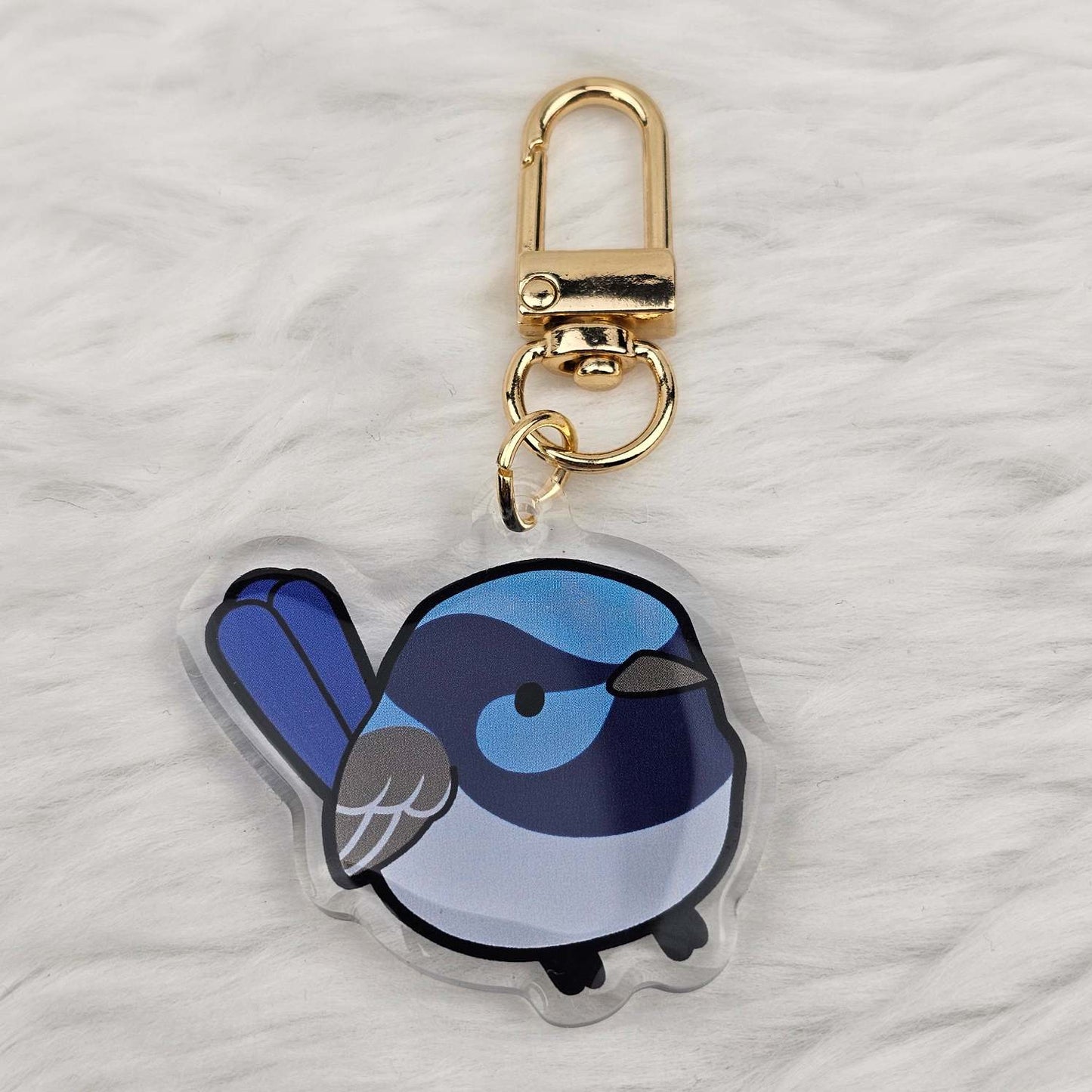 Superb Fairy Wren Keychain/Charm