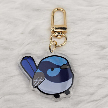 Superb Fairy Wren Keychain/Charm